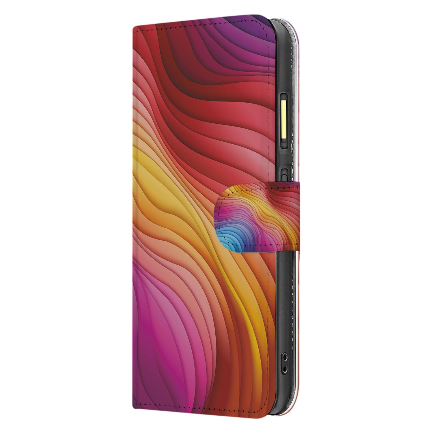 Regenboog Fairphone 6 Book Case kleurrijk design voorkant