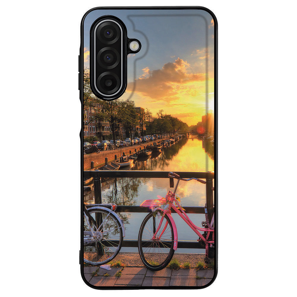 TPU Hoesje Samsung Galaxy A17 Amsterdamse Grachten design Amsterdamse grachten aanzicht
