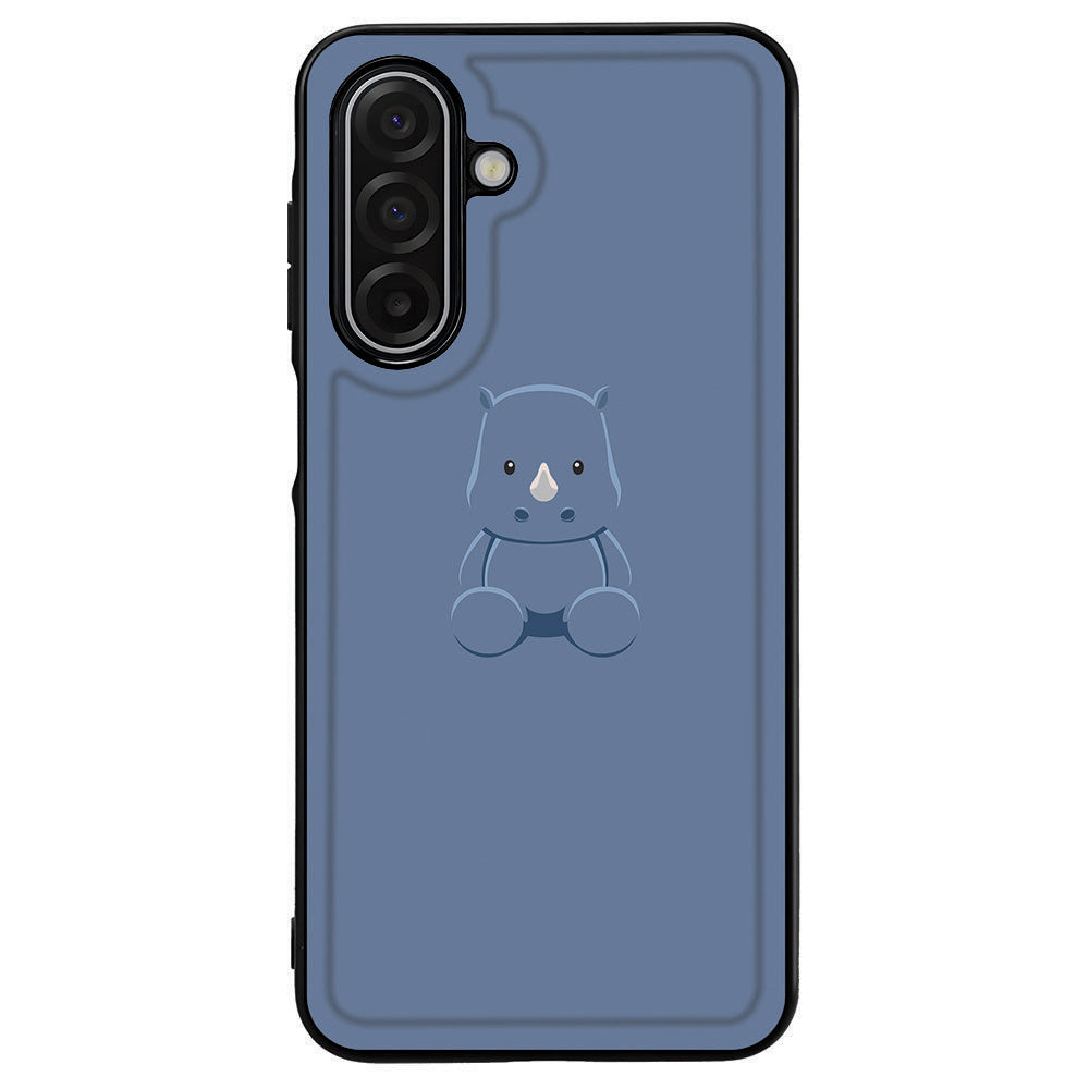 TPU Hoesje Samsung Galaxy A17 Baby Rhino dierenprint achterkant