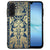 Samsung Galaxy A17 Beschermhoes Beige Flowers achterkant