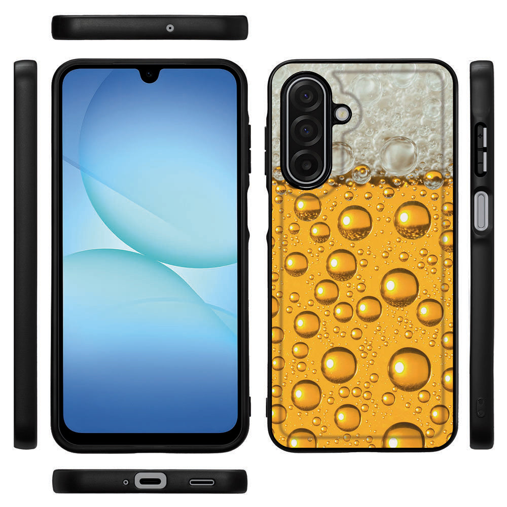 Samsung Galaxy A17 Backcover Hoesje Bier design zijkant