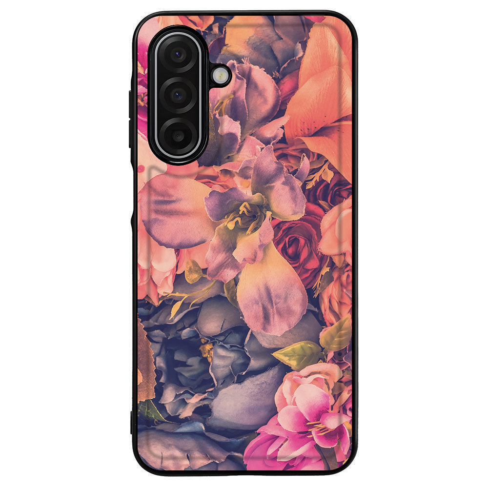 Samsung Galaxy A17 Beschermhoes Bosje Bloemen voorkant bloemenmotief