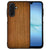 Samsung Galaxy A17 Backcover Hoesje Donker Hout zijkant