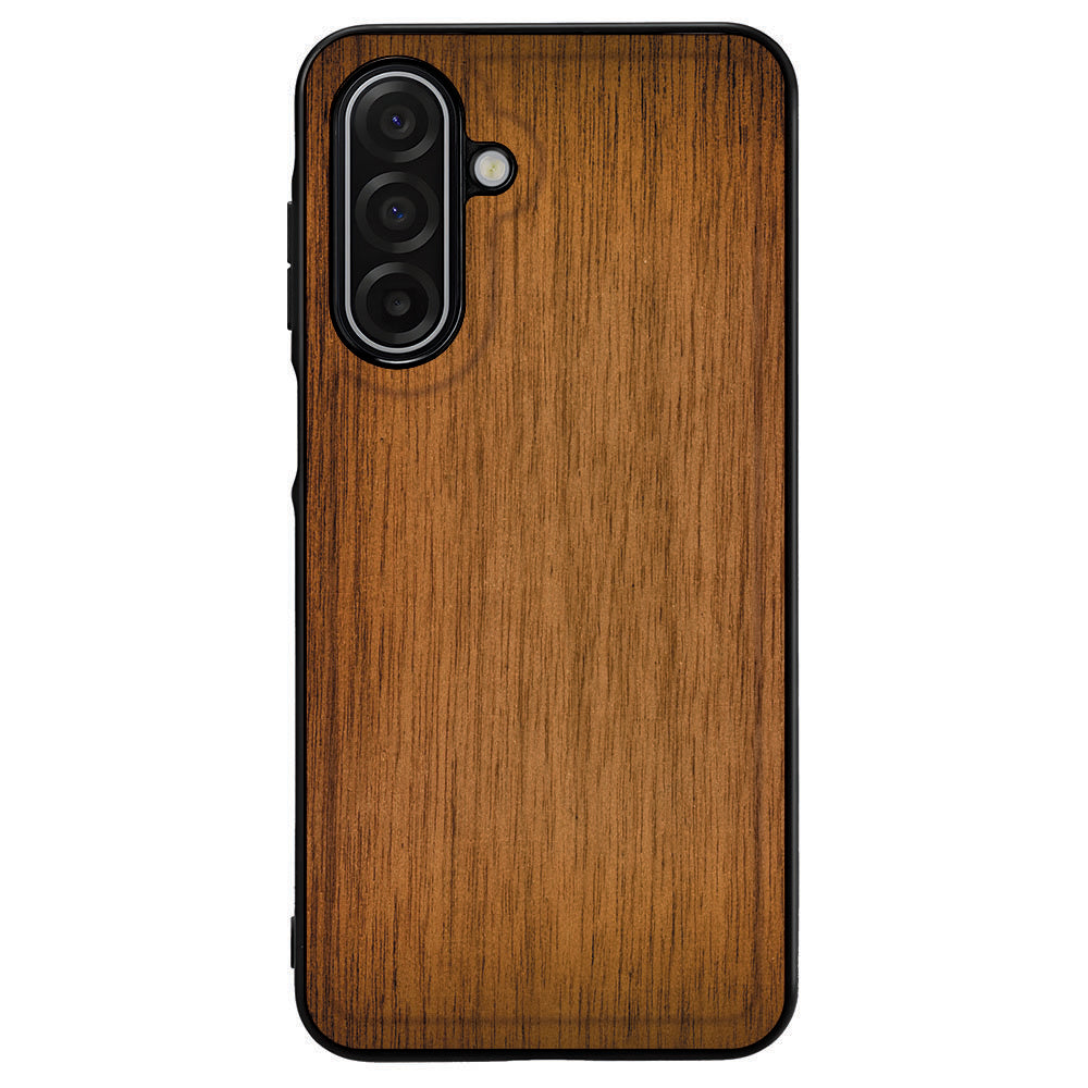 Samsung Galaxy A17 Backcover Hoesje Donker Hout achterzijde design