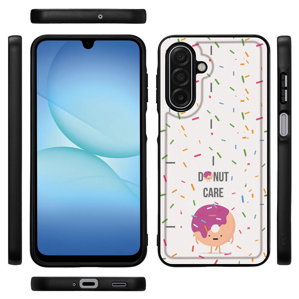 Samsung Galaxy A17 Backcover Hoesje Donut ontwerp voorzijde zijaanzicht