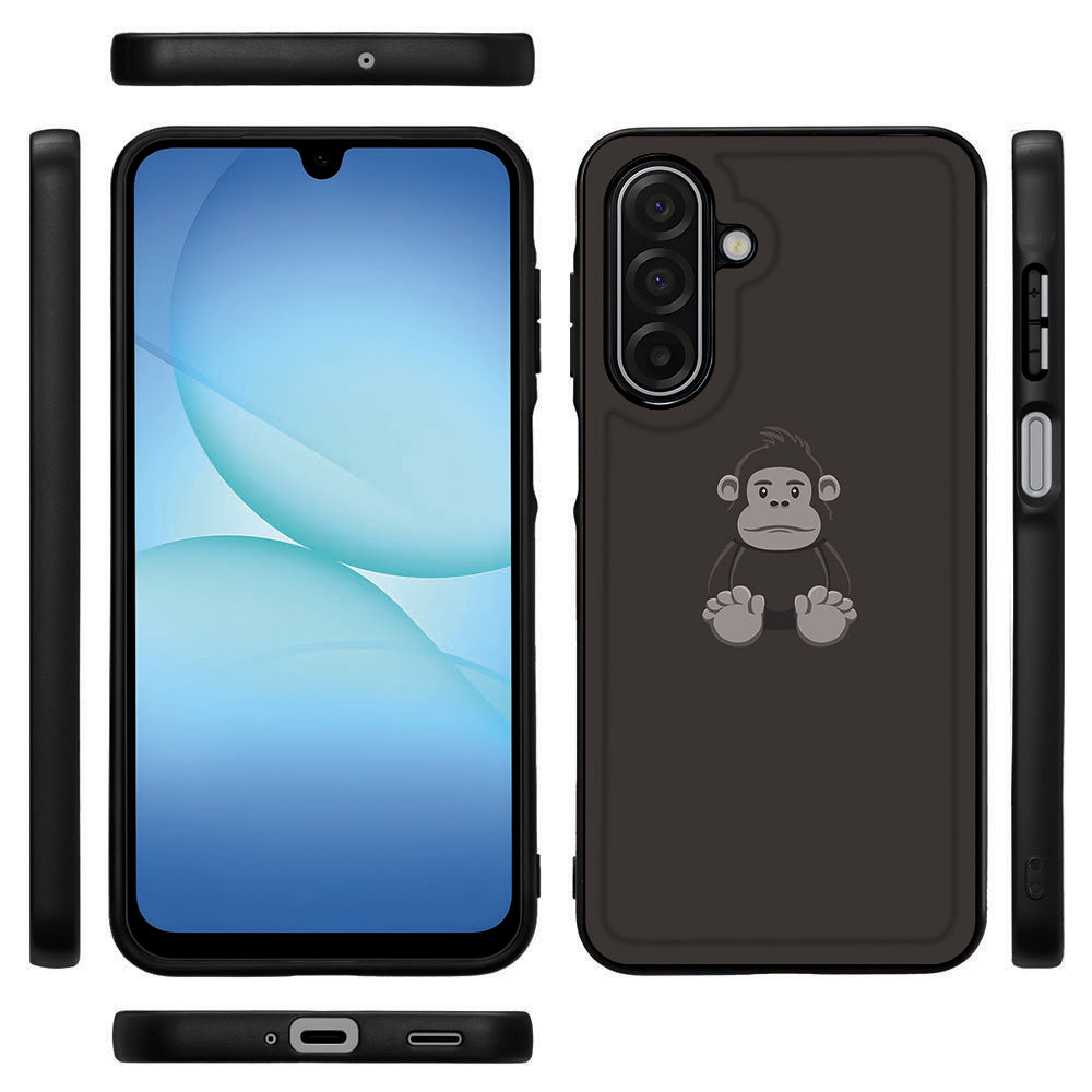 Back Cover Samsung Galaxy A17 Gorilla hoesje ontwerp zwart voorzijde