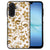 Samsung Galaxy A17 PU Kunstleer Hoesje Gouden Bloemen back cover gouden bloemenmotief
