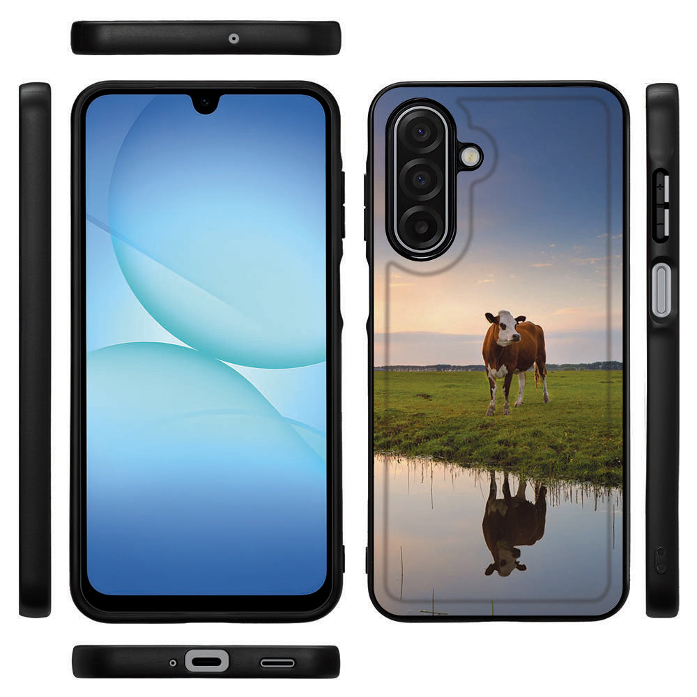 Koe Samsung Galaxy A17 Backcover Koe-design voorkant zijkant
