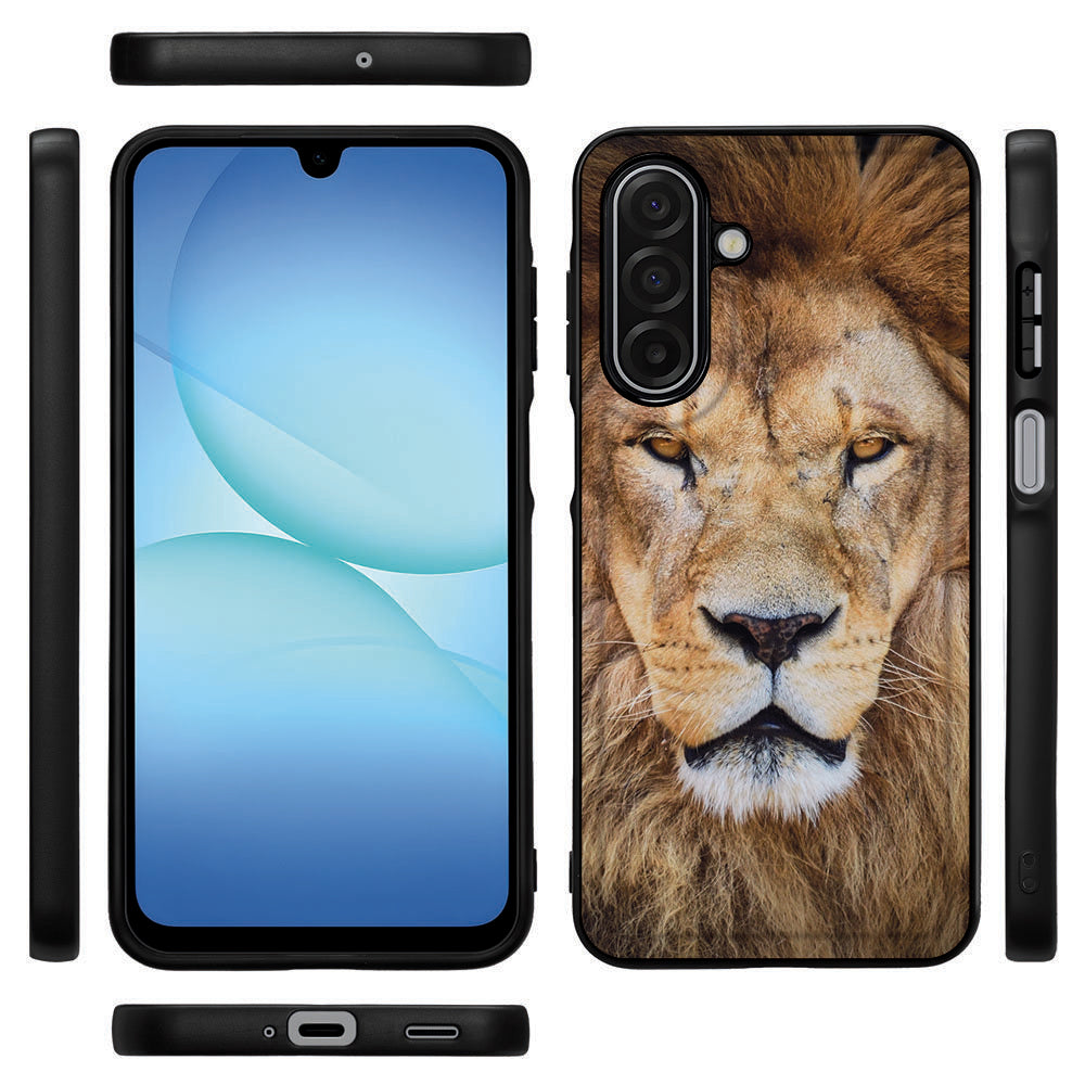 Leeuw Samsung Galaxy A17 hoesje Leeuw voorkant zijkanten