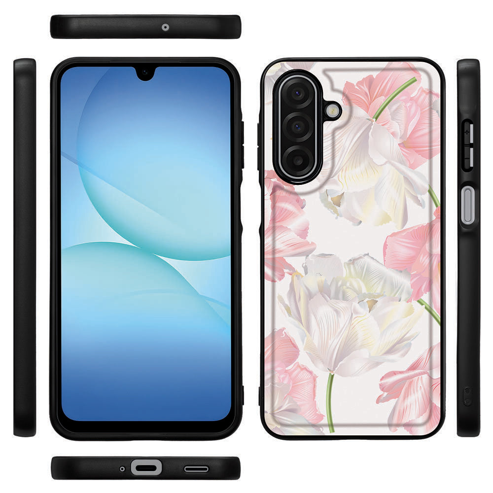 TPU Hoesje Samsung Galaxy A17 Lovely Flowers achterkant zijkanten voorkant