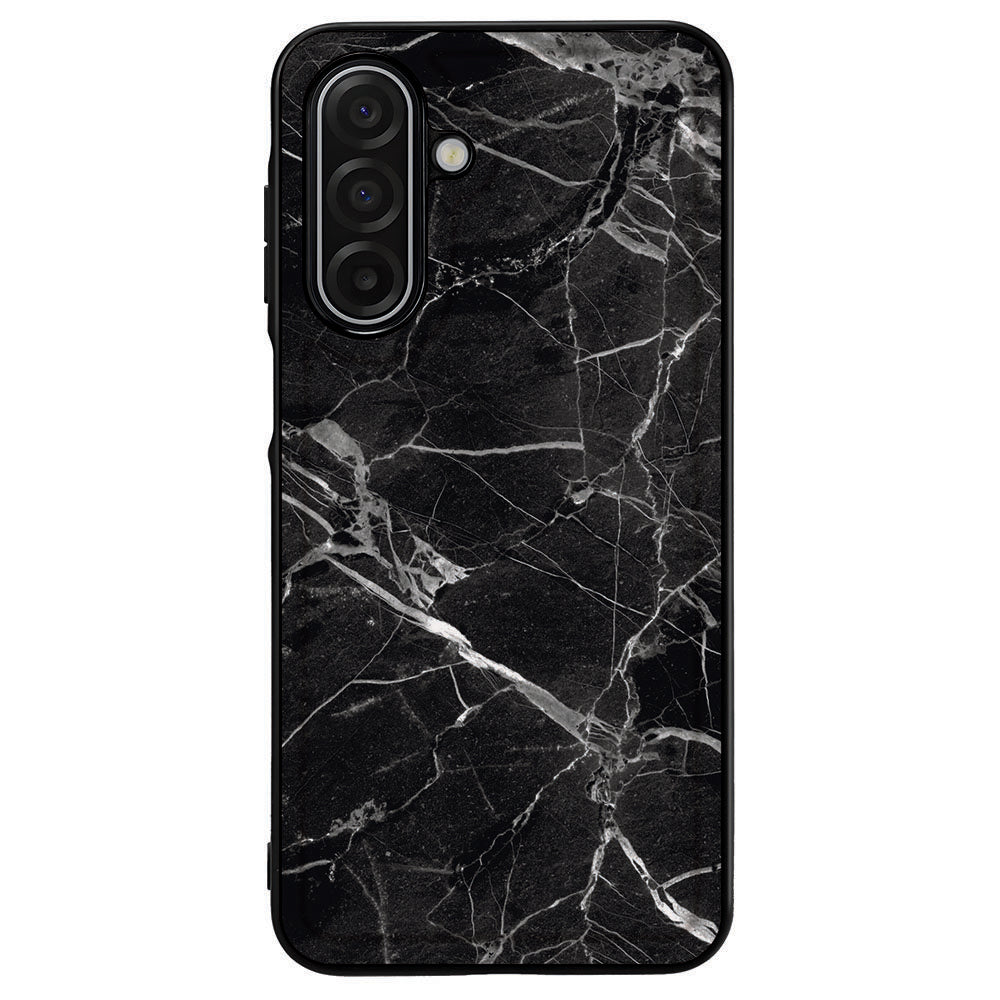Samsung Galaxy A17 Marmer Zwart Beschermhoes achterkant design
