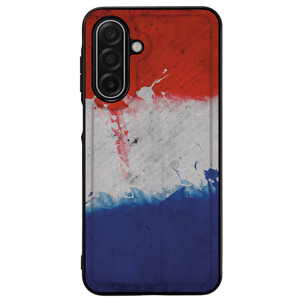 Samsung Galaxy A17 TPU Case Nederland Vlag back cover hoesje design Nederland vlag aanzicht
