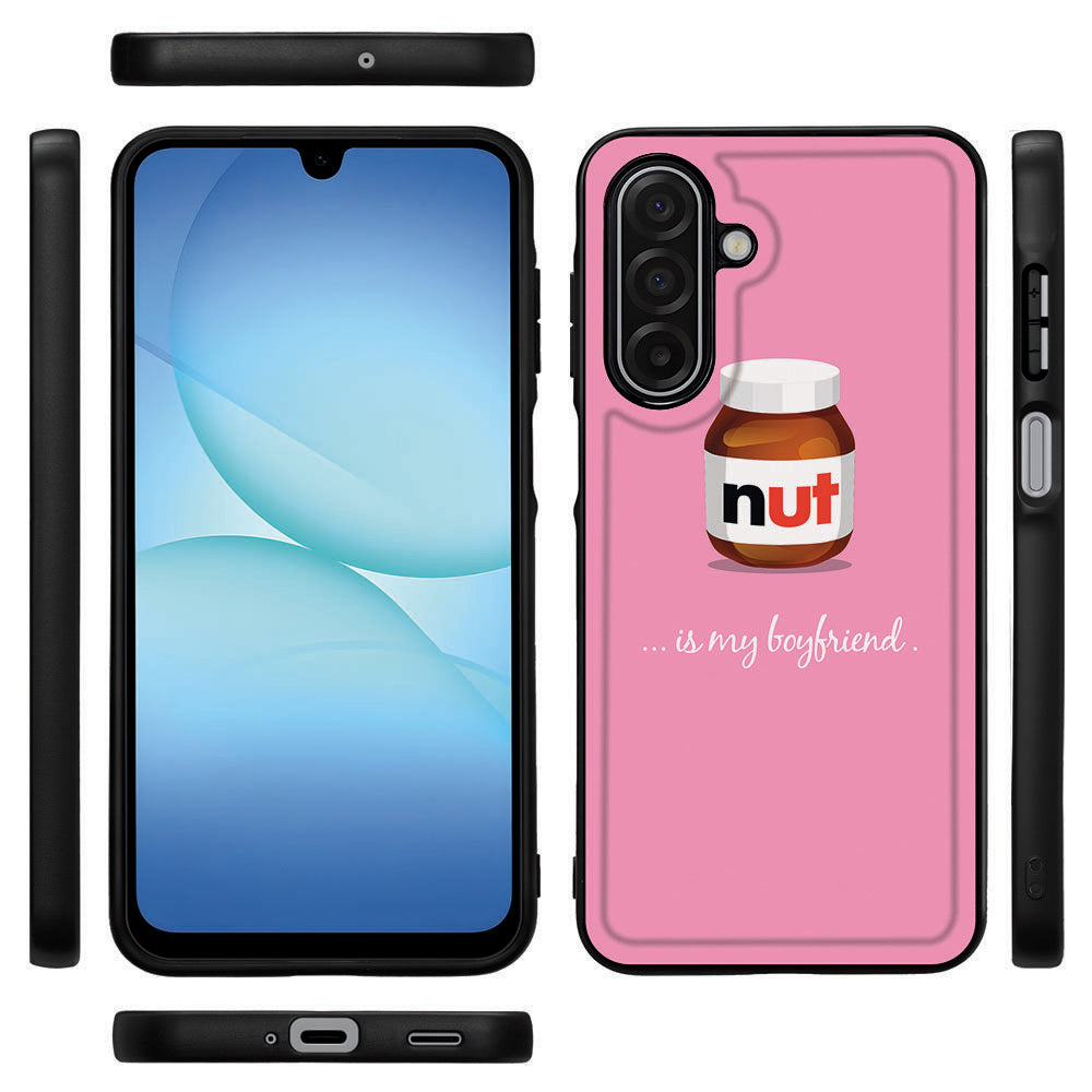 Samsung Galaxy A17 Hoesje Nut Boyfriend back cover design zijaanzicht