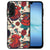 Old Skool Samsung Galaxy A17 Hoesje back cover rooster flowers design