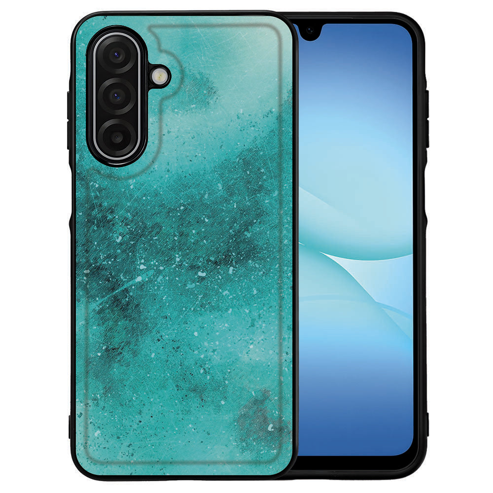 Samsung Galaxy A17 Painting Blue Hoesje back cover design voorkant