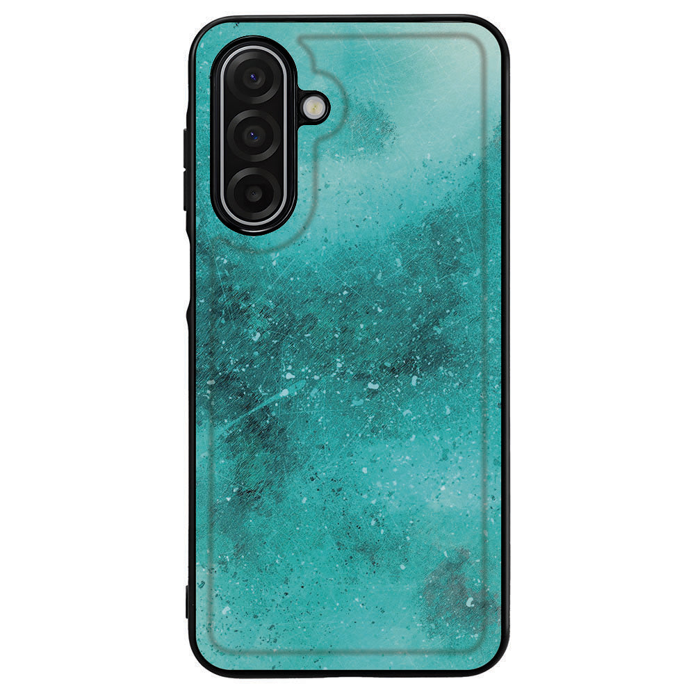 Samsung Galaxy A17 Painting Blue Hoesje achterkant design