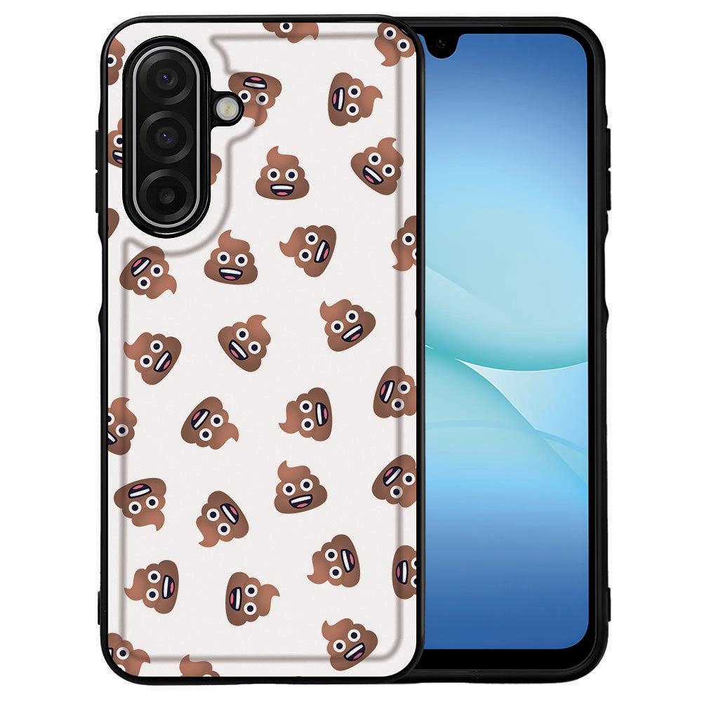 Samsung Galaxy A17 Beschermhoes Poep Emojis voorkant