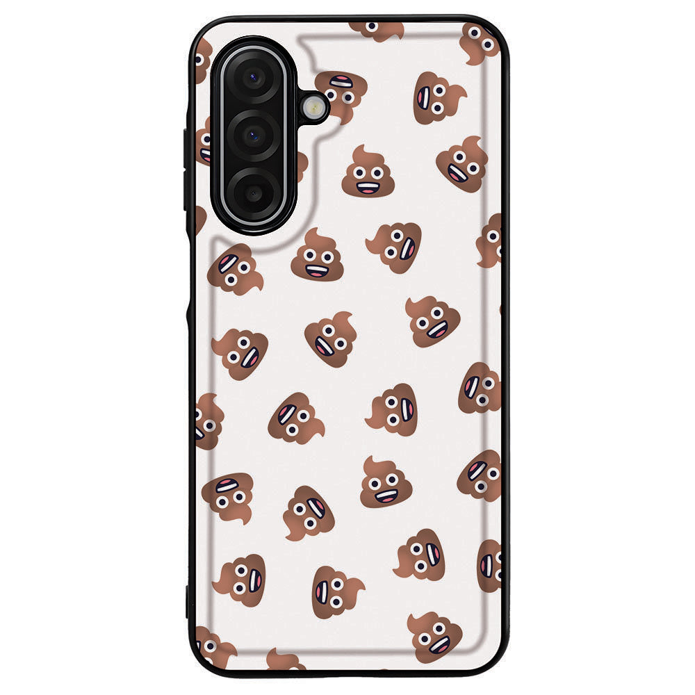 Samsung Galaxy A17 Beschermhoes Poep Emojis bovenaanzicht