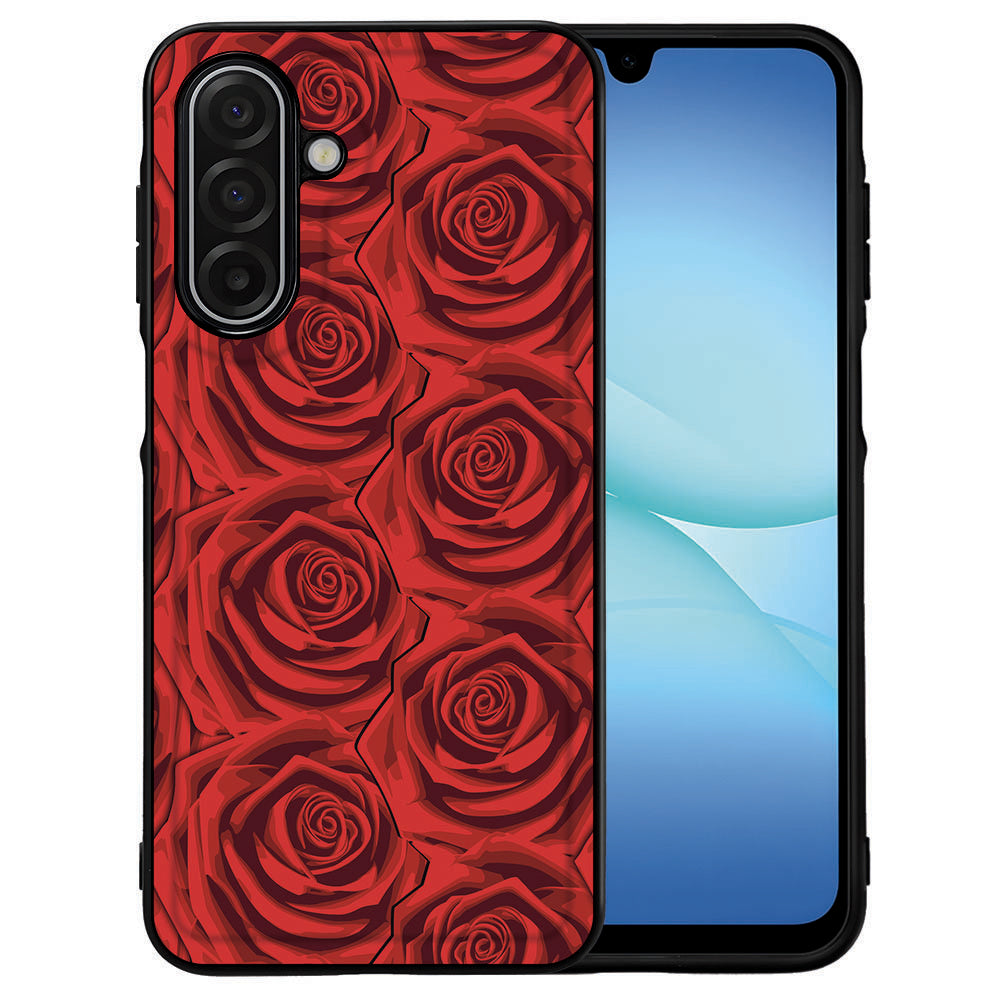 Red Roses Samsung Galaxy A17 Hoesje Back Cover Red Roses motief aanzicht