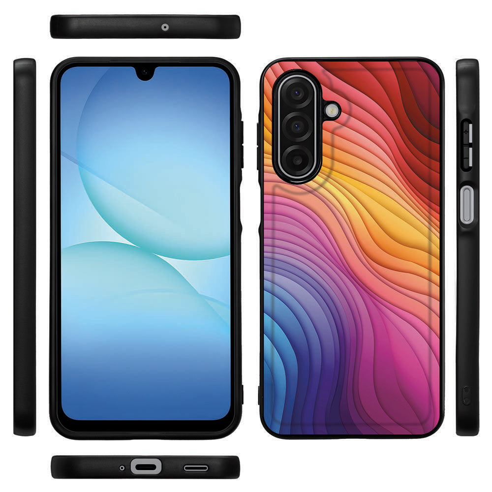 TPU Hoesje Samsung Galaxy A17 Regenboog vooraan achterkant zijkanten