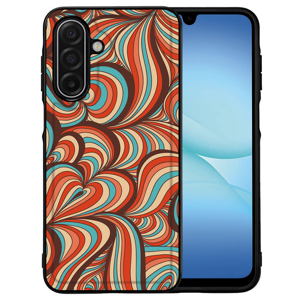 Samsung Galaxy A17 Backcover Hoesje Retro retro design kleurrijk aanzicht