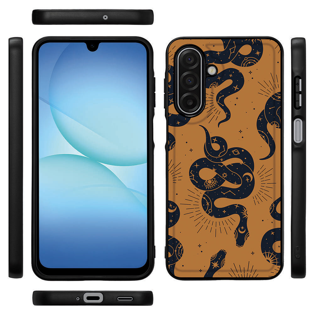 Samsung Galaxy A17 Hoesje Snakes back cover snakes pattern design black