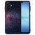 Stars Samsung Galaxy A17 Hoesje TPU Rand PU Kunstleer Achterkant Zwart Stars design smartphone voorkant