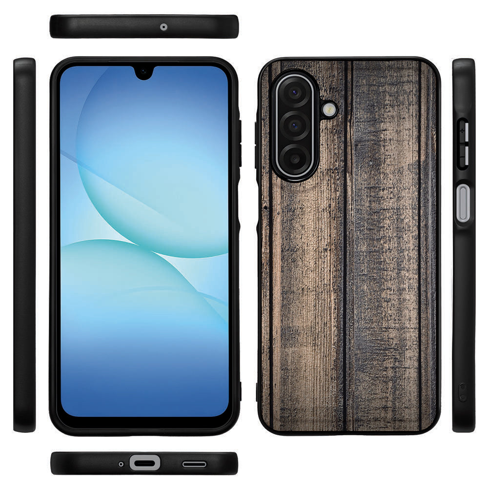 Steigerhout Samsung Galaxy A17 Backcover hoesje steigerhout-stijl aanzicht