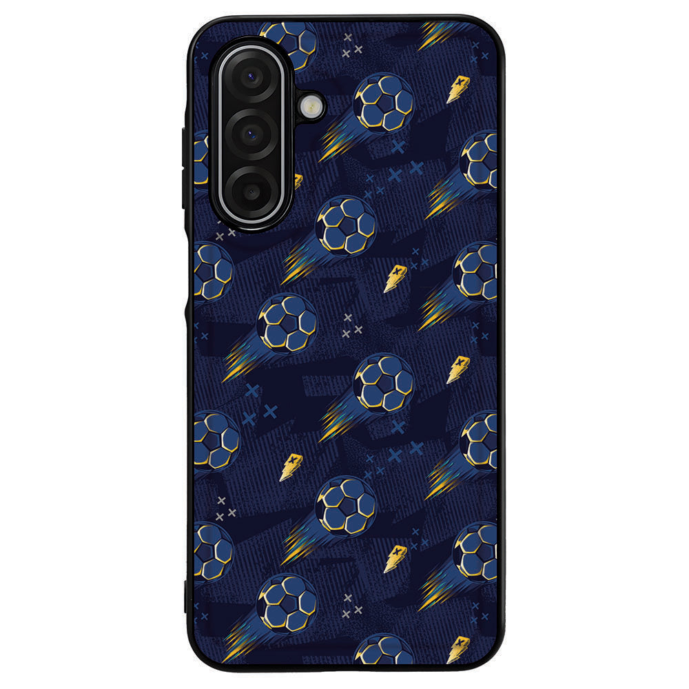 Samsung Galaxy A17 Voetbal Back Cover voetbalpatroon achterzijde