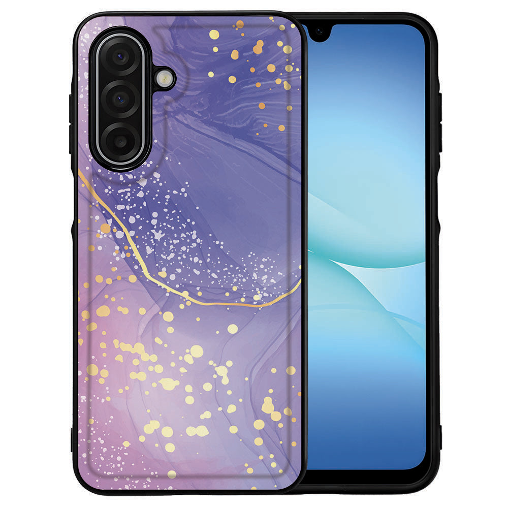 Back Cover Samsung Galaxy A17 Watercolor Paars voorkant design kleurrijk glanzend