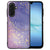 Back Cover Samsung Galaxy A17 Watercolor Paars voorkant design kleurrijk glanzend