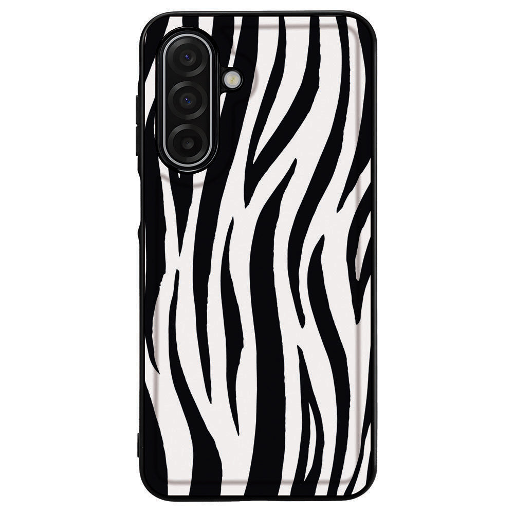 Zebra Ontwerp Samsung Galaxy A17 TPU Hoesje Met PU Kunstleer Achterkant Voor Comfort En Bescherming achterkant
