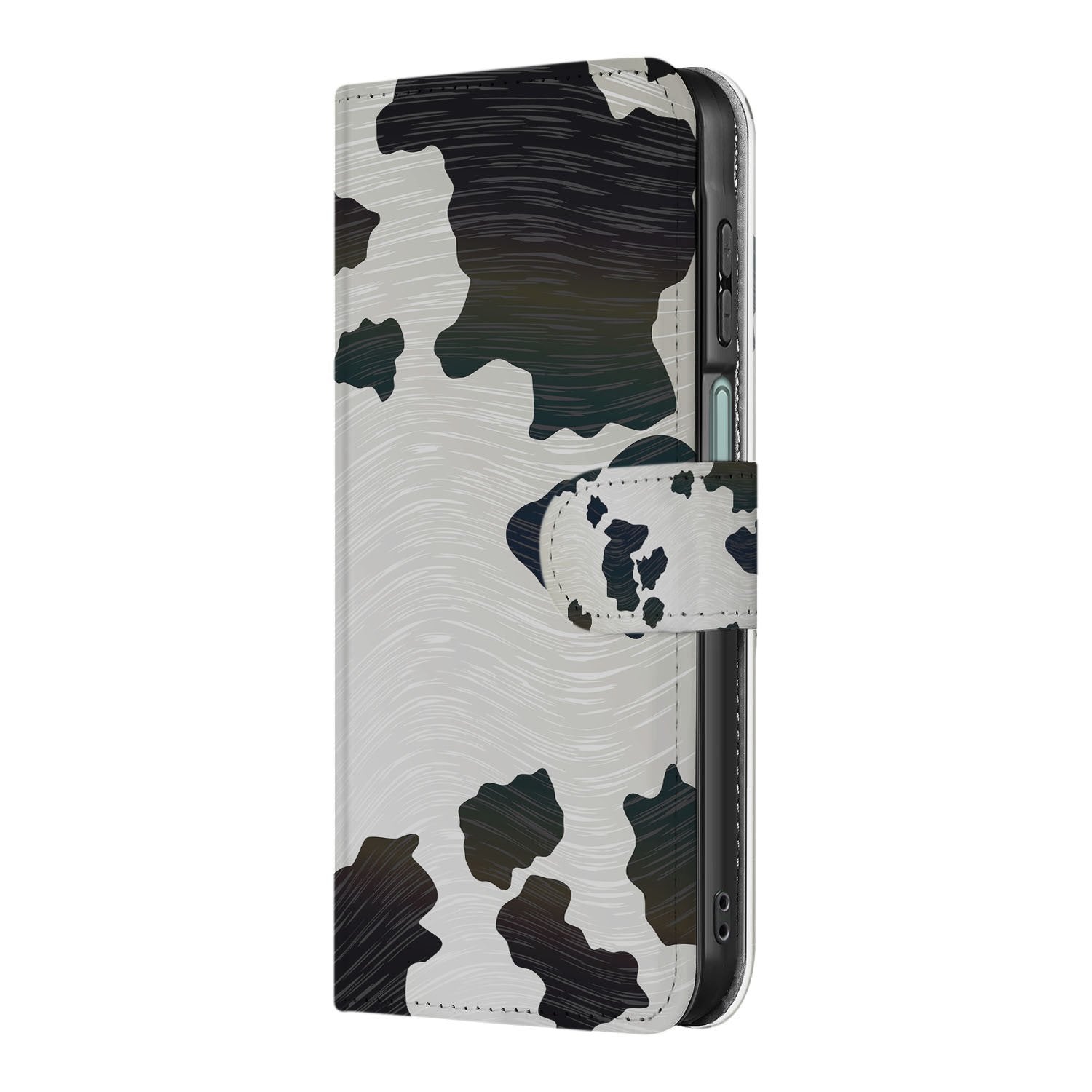 Samsung Galaxy A17 Telefoonhoesje met Pasjes Koeienvlekken