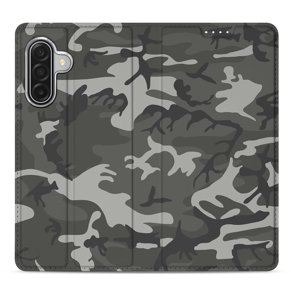 Samsung Galaxy A17 Book Cover Army Light camouflage design voorzijde