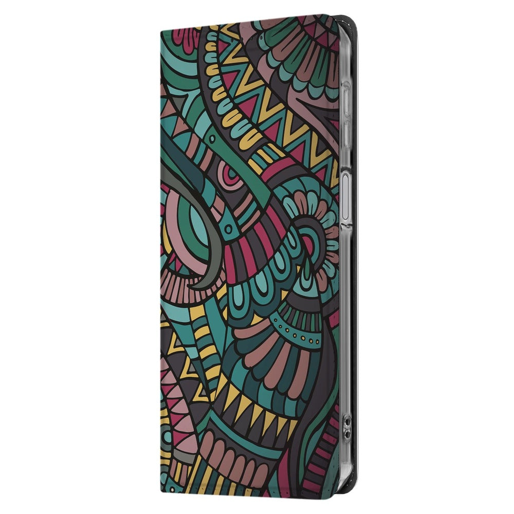 Samsung Galaxy A17 Bookcase Aztec bookcase aztec design aanzicht