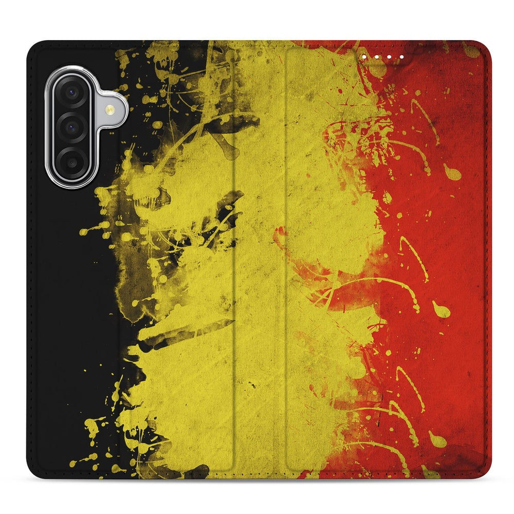 Book Case Samsung Galaxy A17 België design Belgisch kleuren front