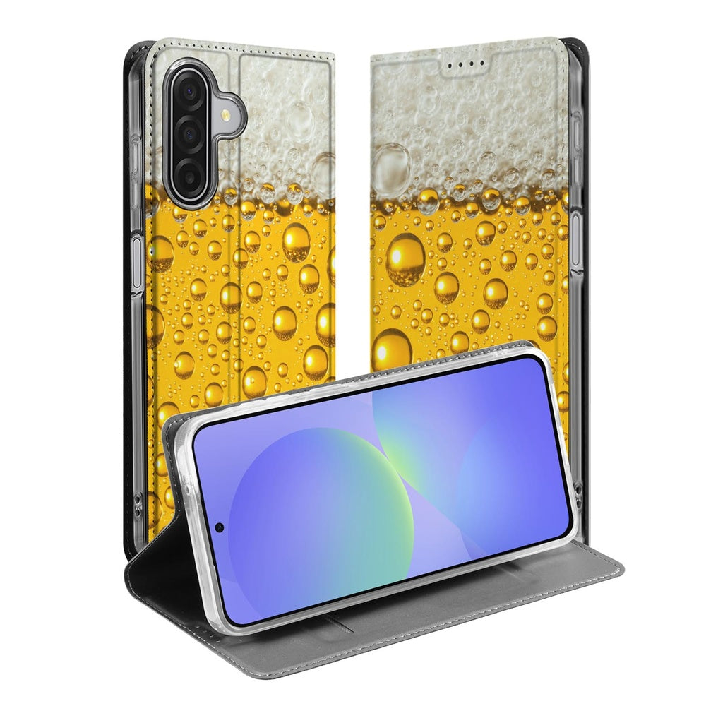 Book Case Samsung Galaxy A17 Bier bierglans bierprint voorzijde
