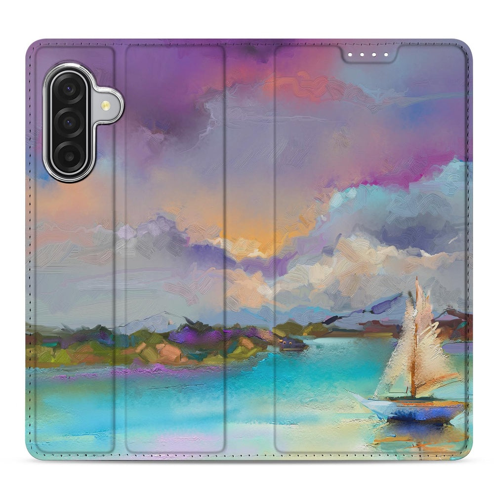 Telefoonhoesje Samsung Galaxy A17 Boat boot water schilderij uitzicht