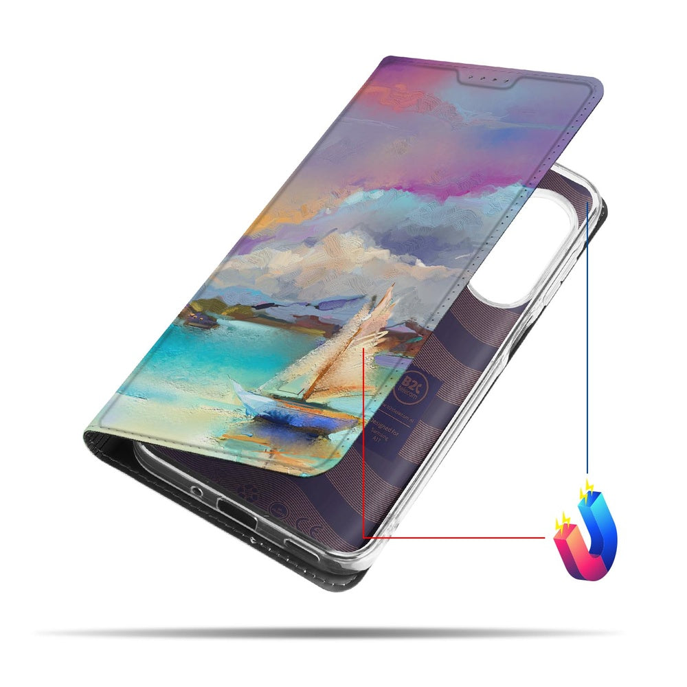 Telefoonhoesje Samsung Galaxy A17 Boat boot kunst voorkant