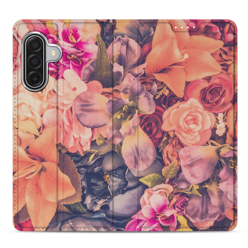 Samsung Galaxy A17 Wallet Case Bosje Bloemen bloemenprint voorkant