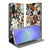 Samsung Galaxy A17 Dark Flowers Book Case ontwerp voorkant en achterkant