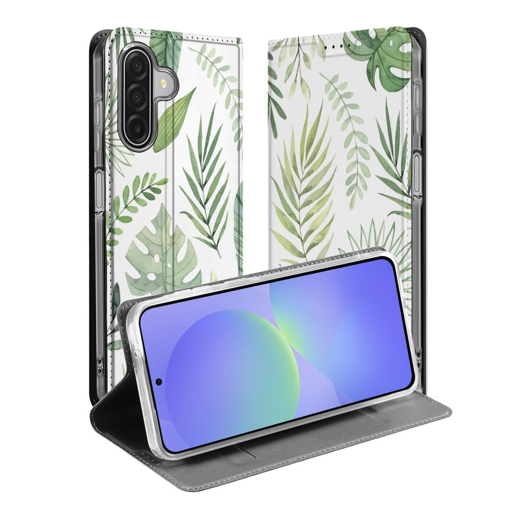 Samsung Galaxy A17 Telefoonhoesje Leaves telefoonhoesje bladeren met scherm