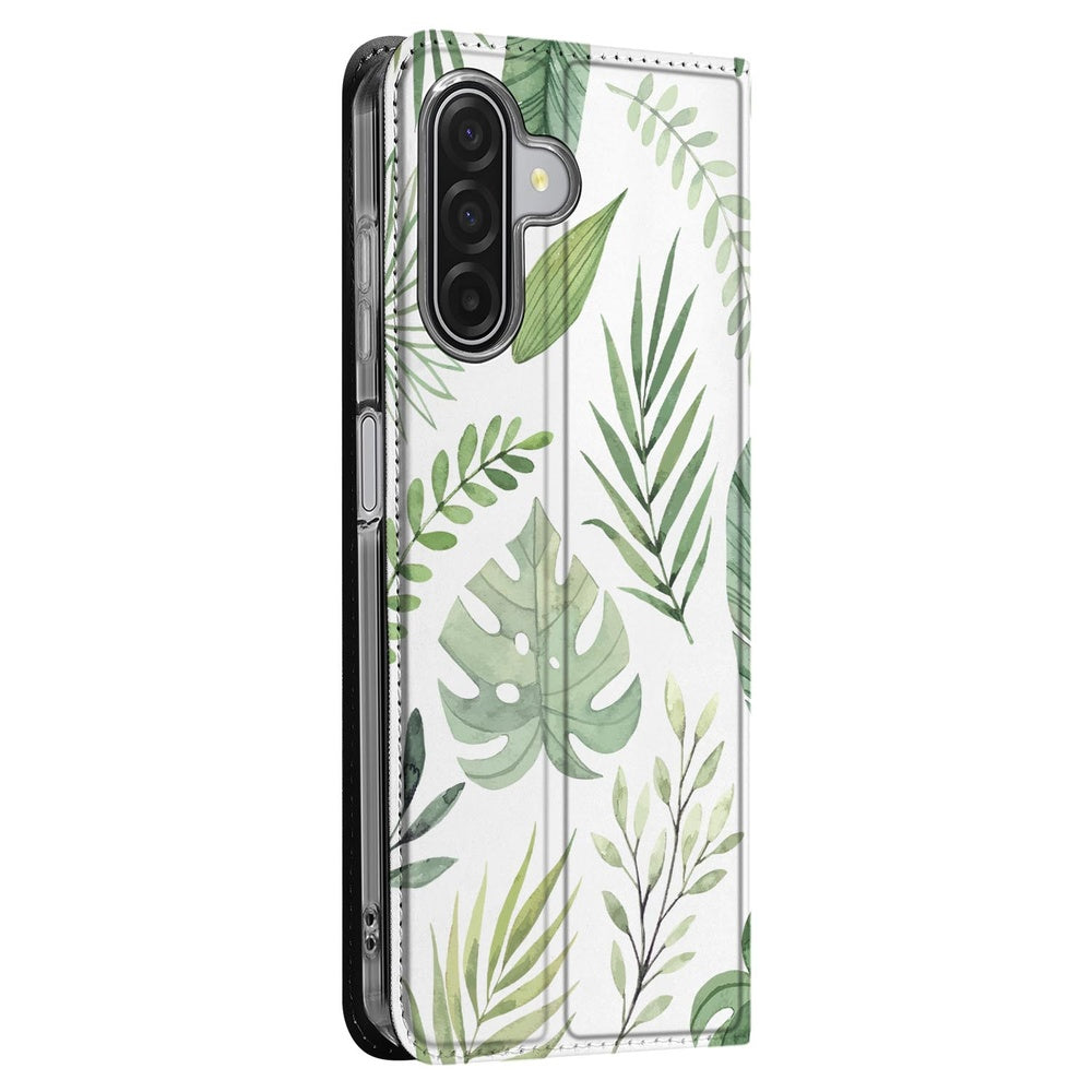 Samsung Galaxy A17 Telefoonhoesje Leaves telefoonhoesje bladeren zijaanzicht