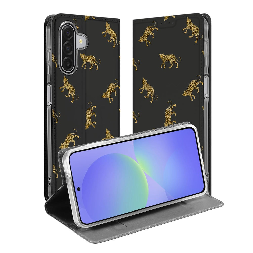 Book Cover Samsung Galaxy A17 Leopards book case leopards design voorkant