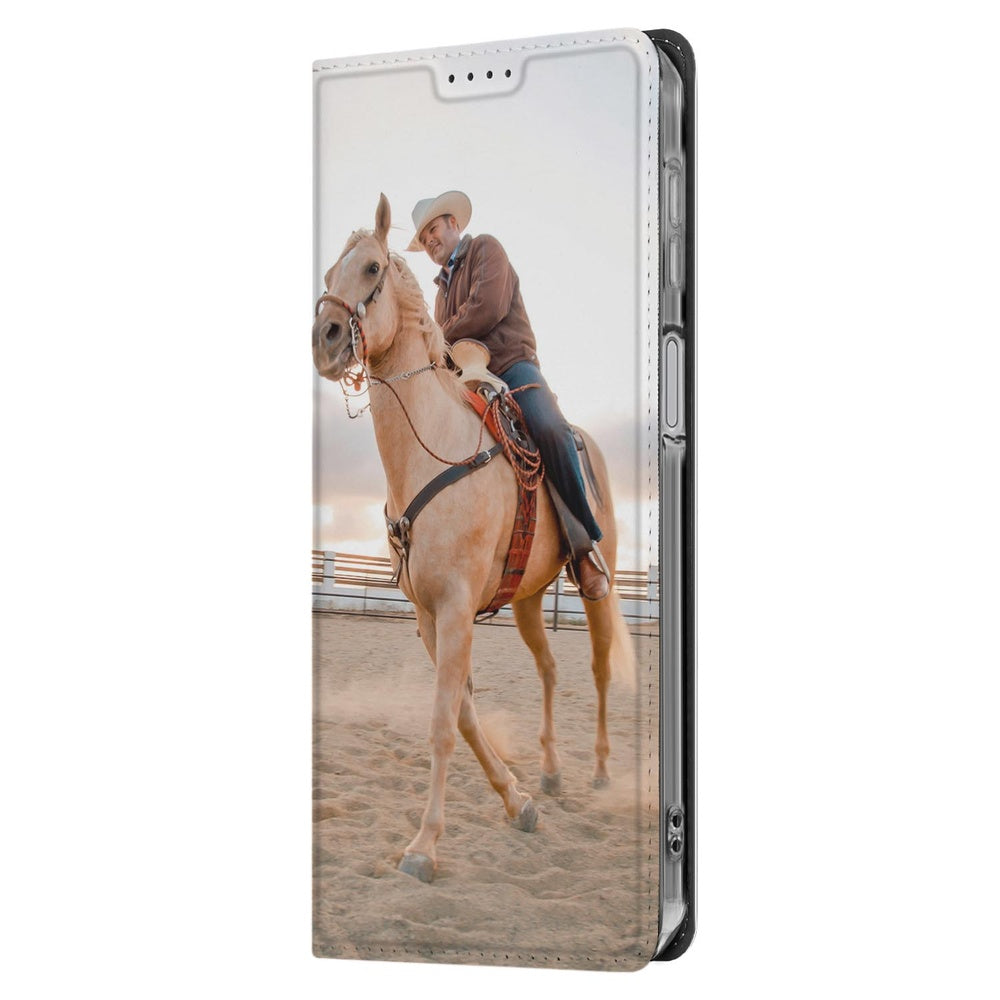 Samsung Galaxy A17 Stand Case Hoesje Maken met Foto cowboy paard zijaanzicht