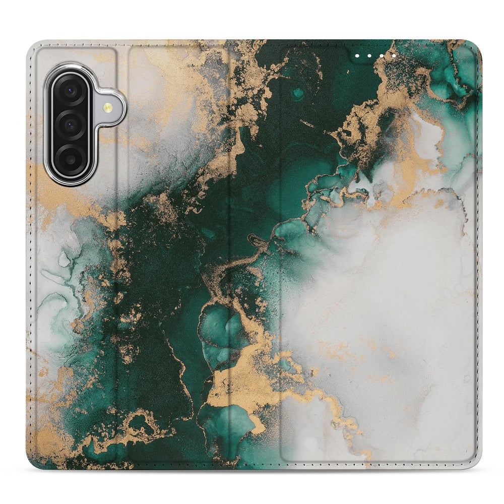 Samsung Galaxy A17 Marmer Groen Telefoonhoesje Standcase voorkant