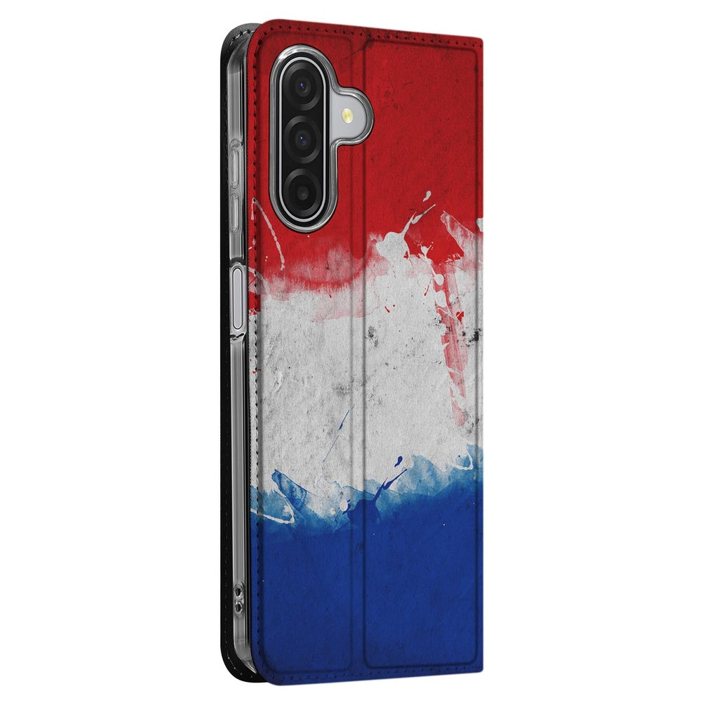 Samsung Galaxy A17 Book Cover Nederlandse vlag voorkant