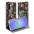 Wallet Case Samsung Galaxy A17 Pauw met Bloemen book case voorzijde zijaanzicht