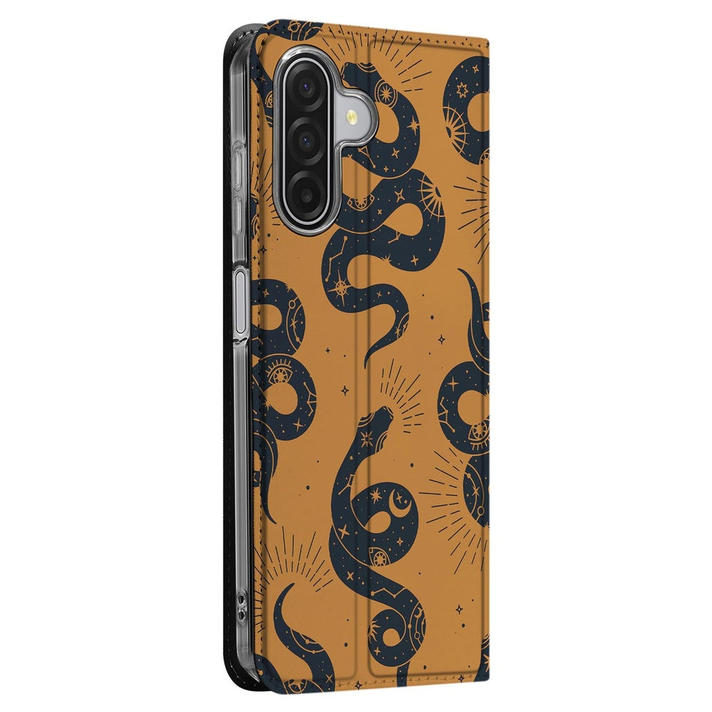 Samsung Galaxy A17 Snakes Book Wallet Case zijkant
