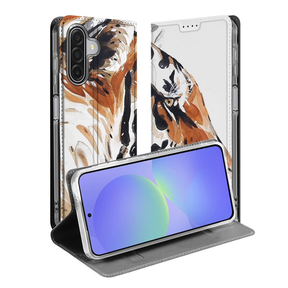 Samsung Galaxy A17 Standcase Hoesje Tiger design voorkant